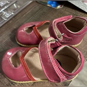 Livie & Luca Pink and Red Kids Dress Shoes